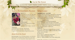 Desktop Screenshot of foxintheforest.com